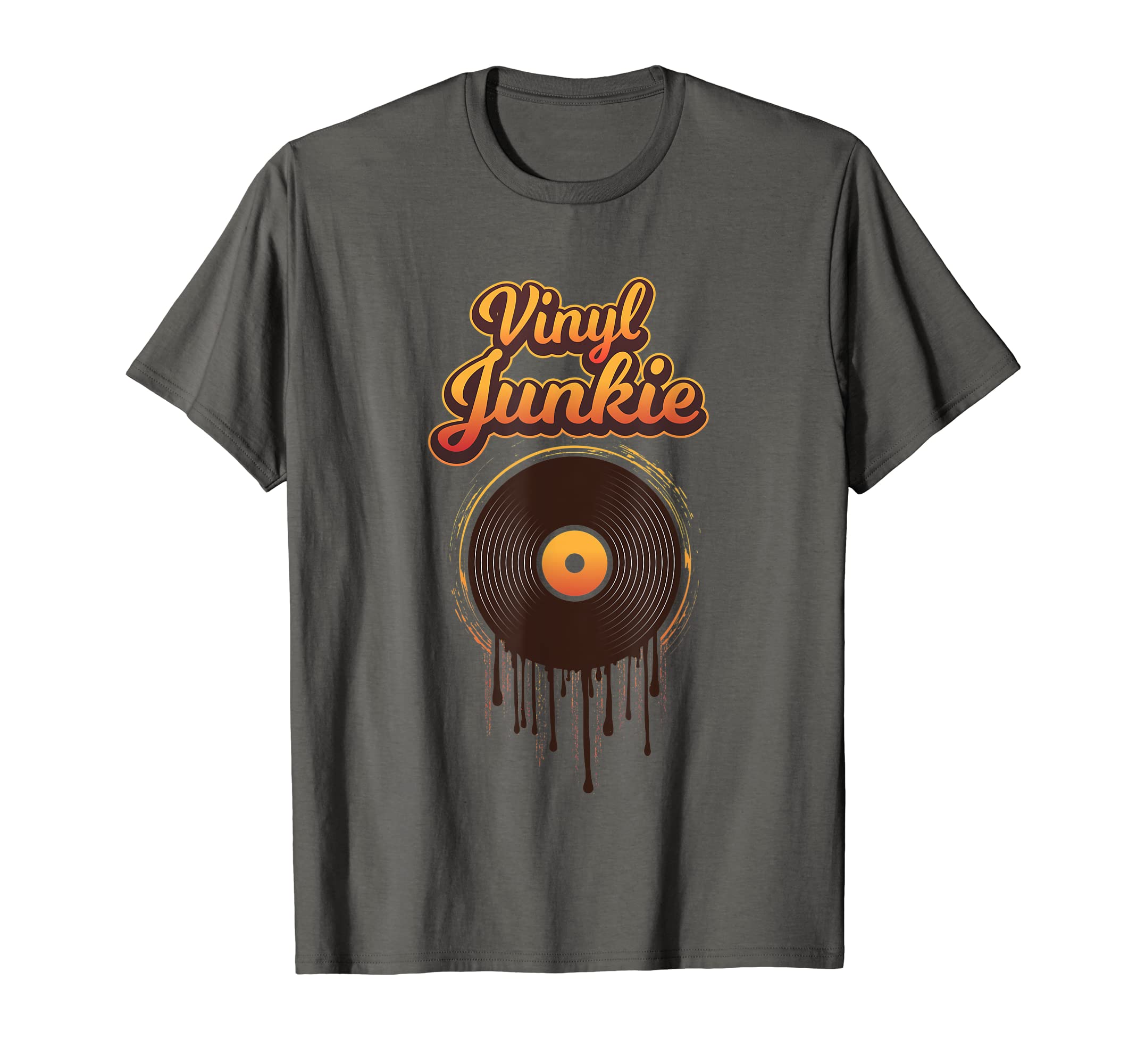 Vinyl Junkie Record Player Music T-Shirt - Aesthetic Graphic for Adults - T-Shirt, Sweatshirt, Hoodie