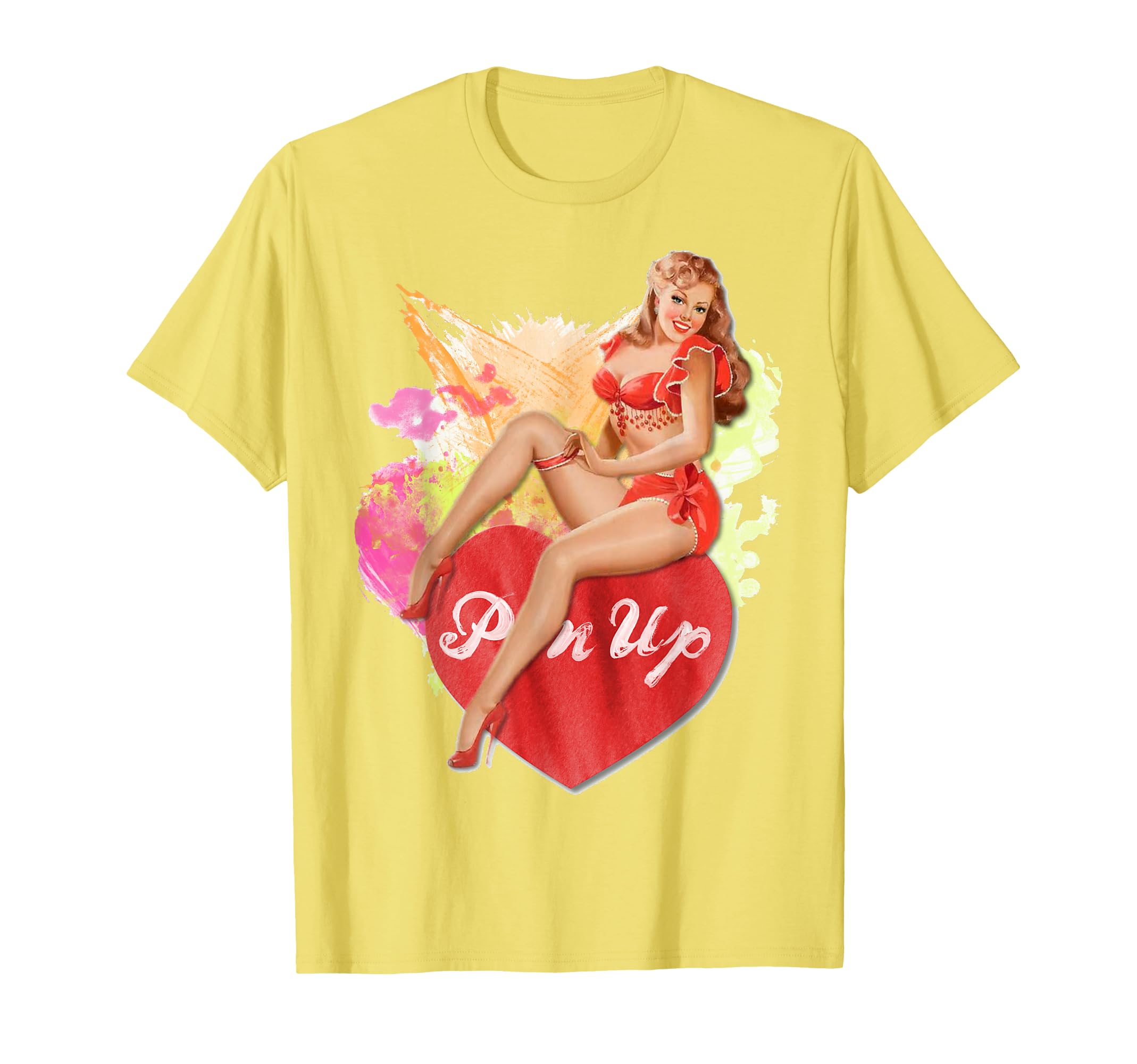 Pin Up Valentines Sexy Art 1940S 1950S T-Shirt - Streetwear Style Men Women - T-Shirt, Sweatshirt, Hoodie