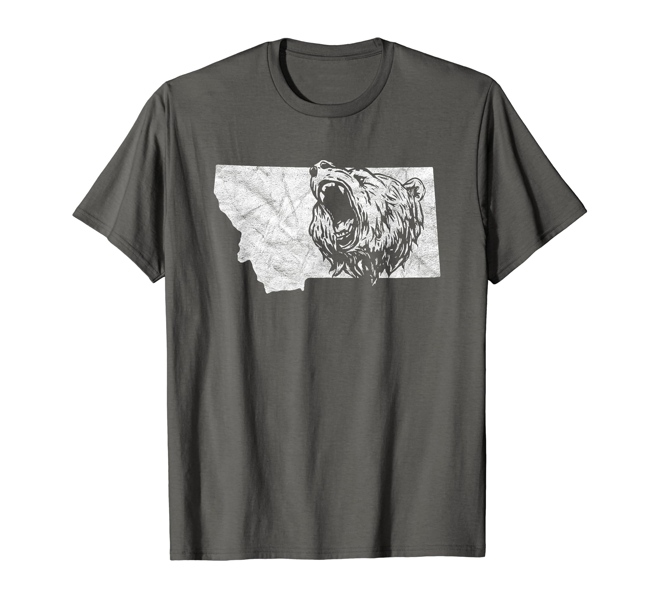 State Montana Roaring Grizzly Bear T-Shirt - Aesthetic Graphic Men Women - T-Shirt, Sweatshirt, Hoodie