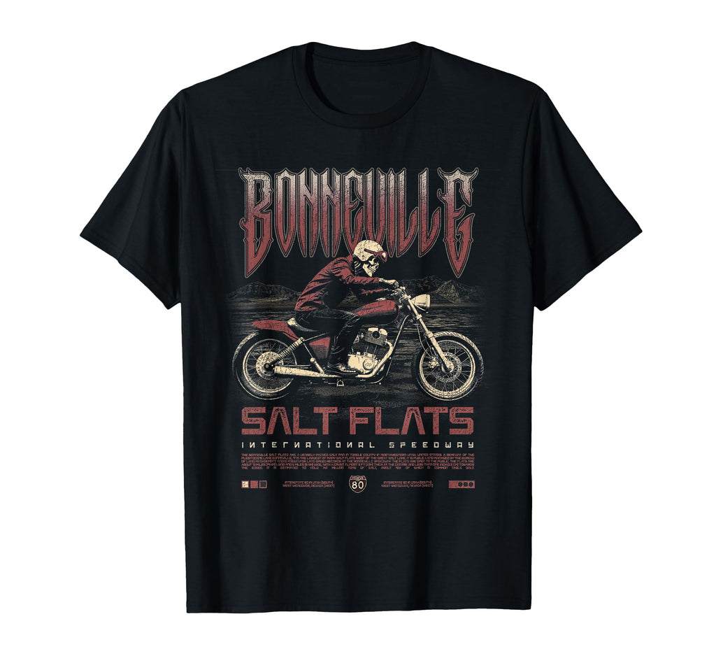 Bonneville Salt Flats Motorcycle T-Shirt - Casual Everyday Wear for Adults - T-Shirt, Sweatshirt, Hoodie