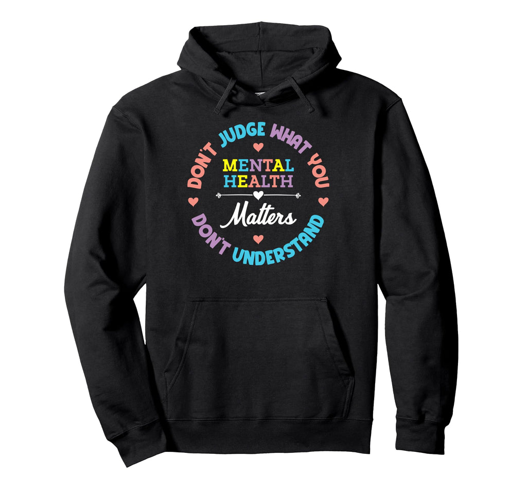 Mental Health Awareness Green Ribbon Hoodie - Minimalist Print for Adults - T-Shirt, Sweatshirt, Hoodie