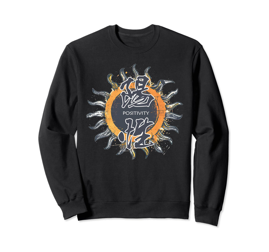 Positivity Japanese Katakana Sweatshirt - Minimalist Print Unisex - T-Shirt, Sweatshirt, Hoodie