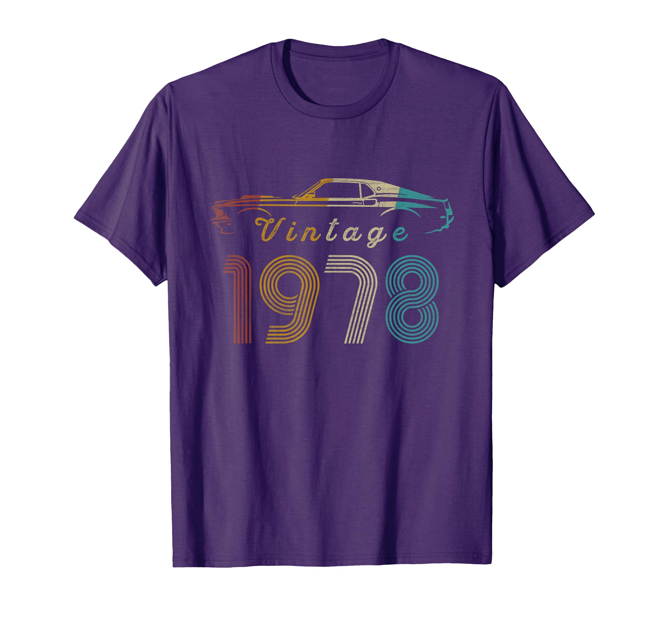 Car 45 Year Old Gifts 1978 T-Shirt - Graphic Print for Adults - T-Shirt, Sweatshirt, Hoodie