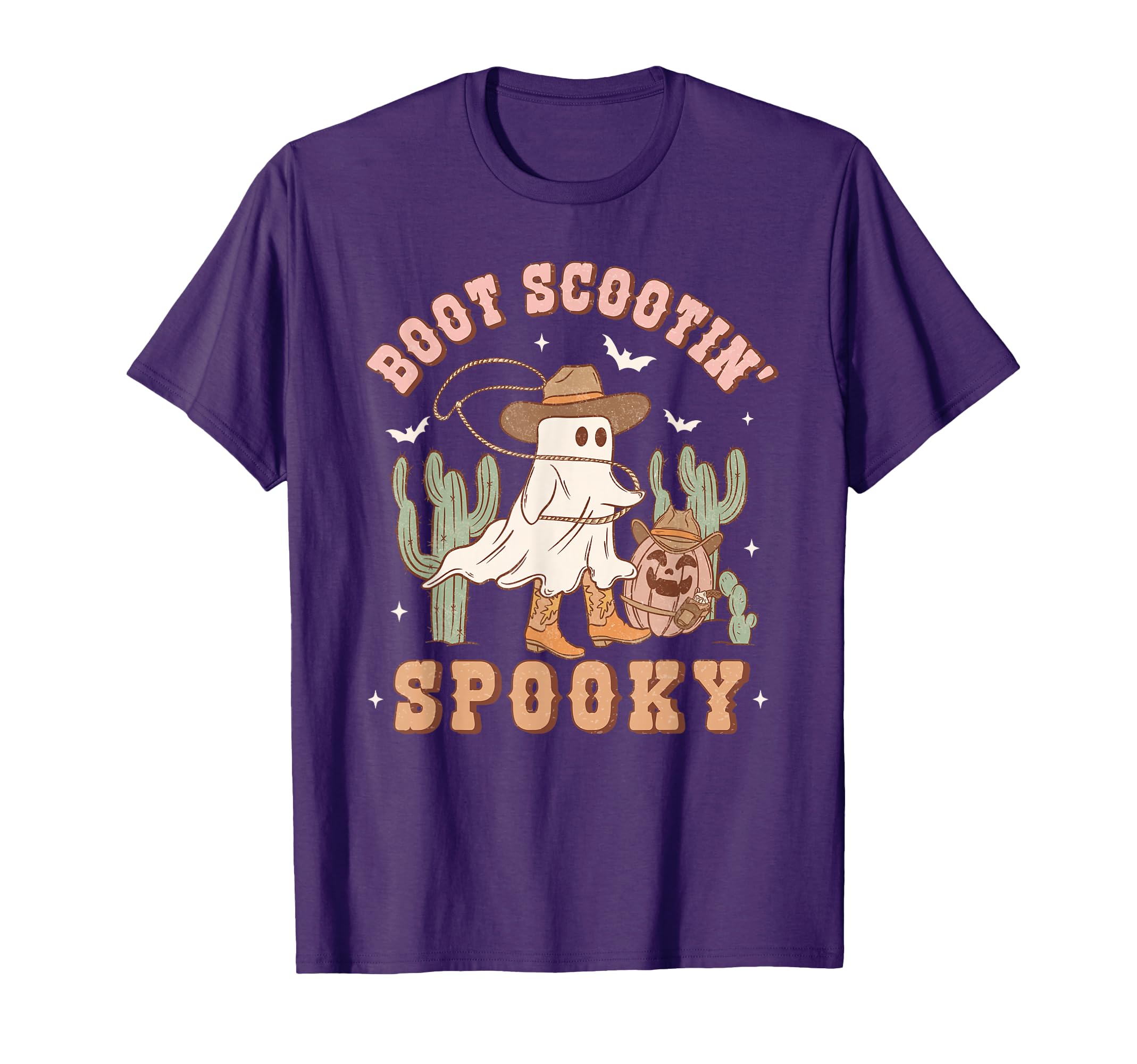 Halloween Cowgirl Ghost Western Boot T-Shirt - Custom Art Print Men Women - T-Shirt, Sweatshirt, Hoodie
