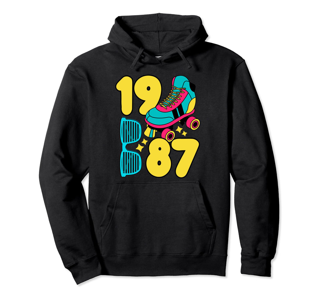 1987 Roller Rink 80S Night Nostalgia Hoodie - Custom Art Print Unisex - T-Shirt, Sweatshirt, Hoodie