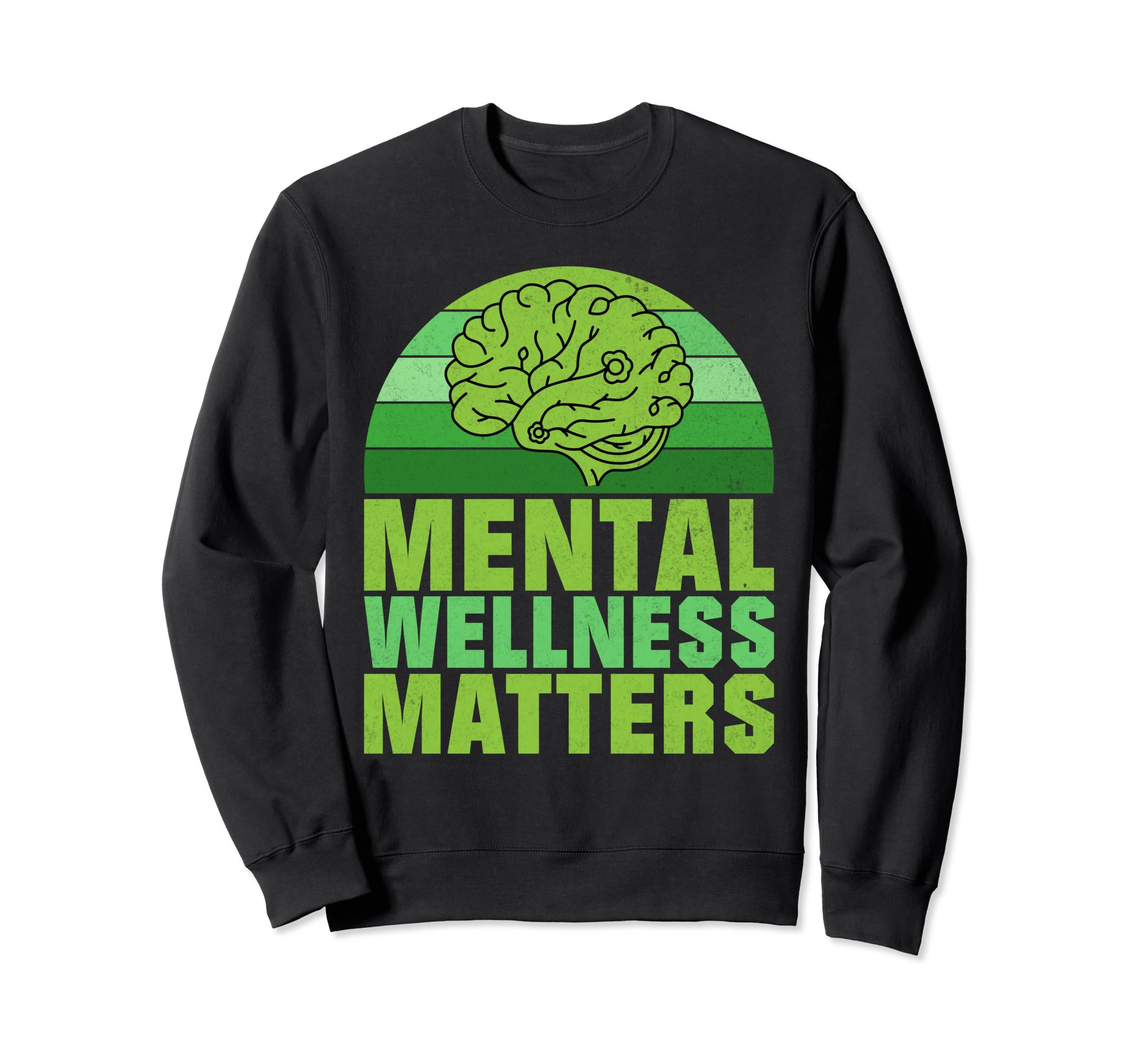 Mental Wellness Matters Mental Sweatshirt - Minimalist Print for Adults - T-Shirt, Sweatshirt, Hoodie
