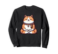 Meditation Cat Yoga Pose Relaxing Sweatshirt - Graphic Print for Adults - T-Shirt, Sweatshirt, Hoodie