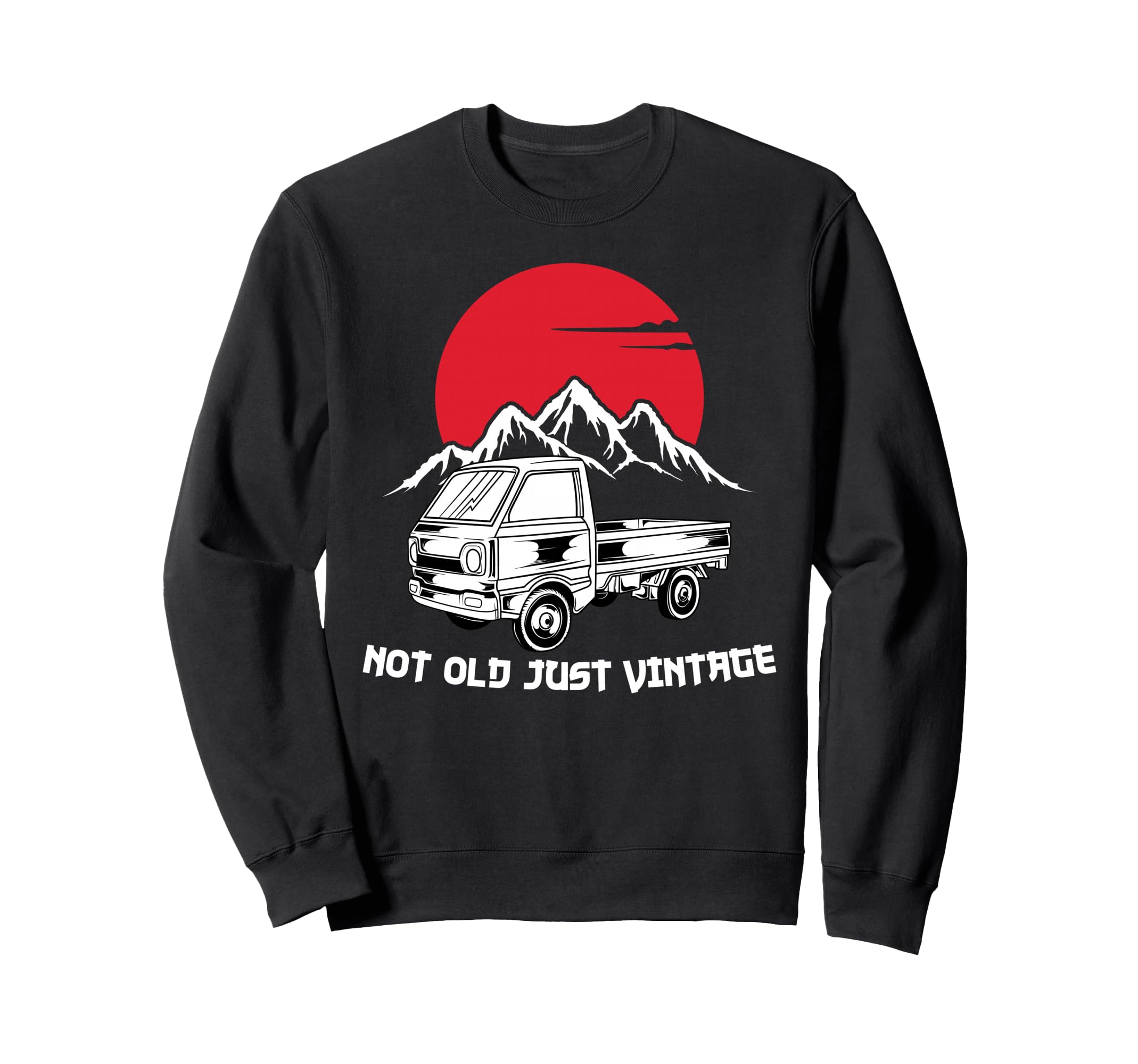 Mini Truck Kei Japanese Automobile Sweatshirt - Graphic Print for Adults - T-Shirt, Sweatshirt, Hoodie