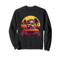 Hedgehog Synthwave Miami 80S Hedgehog Sweatshirt - Graphic Print Unisex - T-Shirt, Sweatshirt, Hoodie