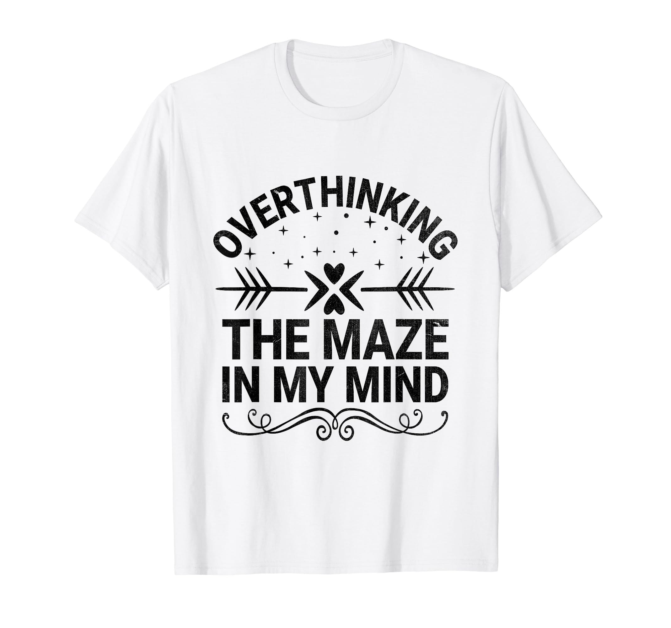 Overthinking Overthinker Funny T-Shirt - Custom Art Print Men Women - T-Shirt, Sweatshirt, Hoodie