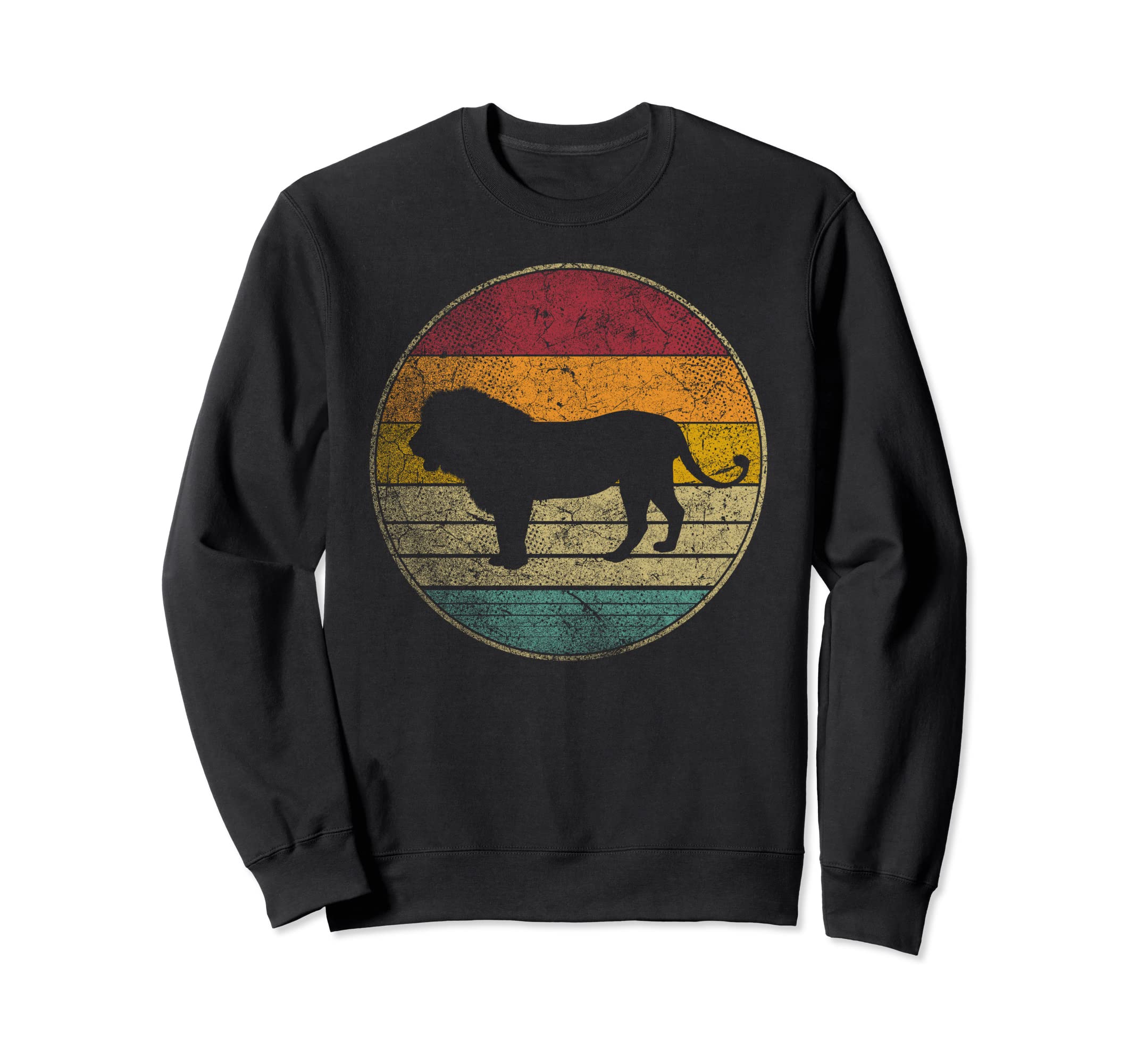 Lion Cat Zoo Safari Africa 70S 80S Gift Sweatshirt - Unique Graphic Unisex - T-Shirt, Sweatshirt, Hoodie
