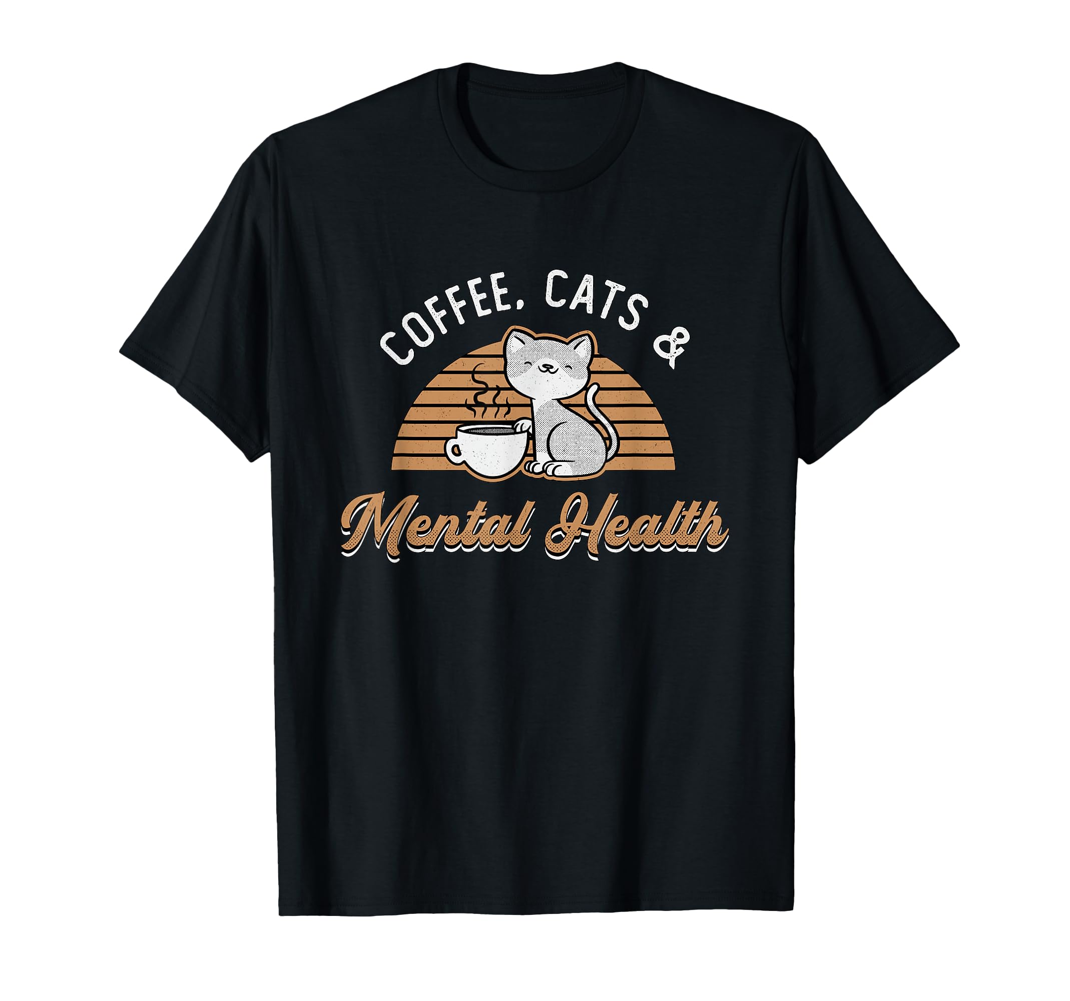 Awareness Raise Anxiety Anxie Coffee Cats T-Shirt - Novelty Apparel Unisex - T-Shirt, Sweatshirt, Hoodie