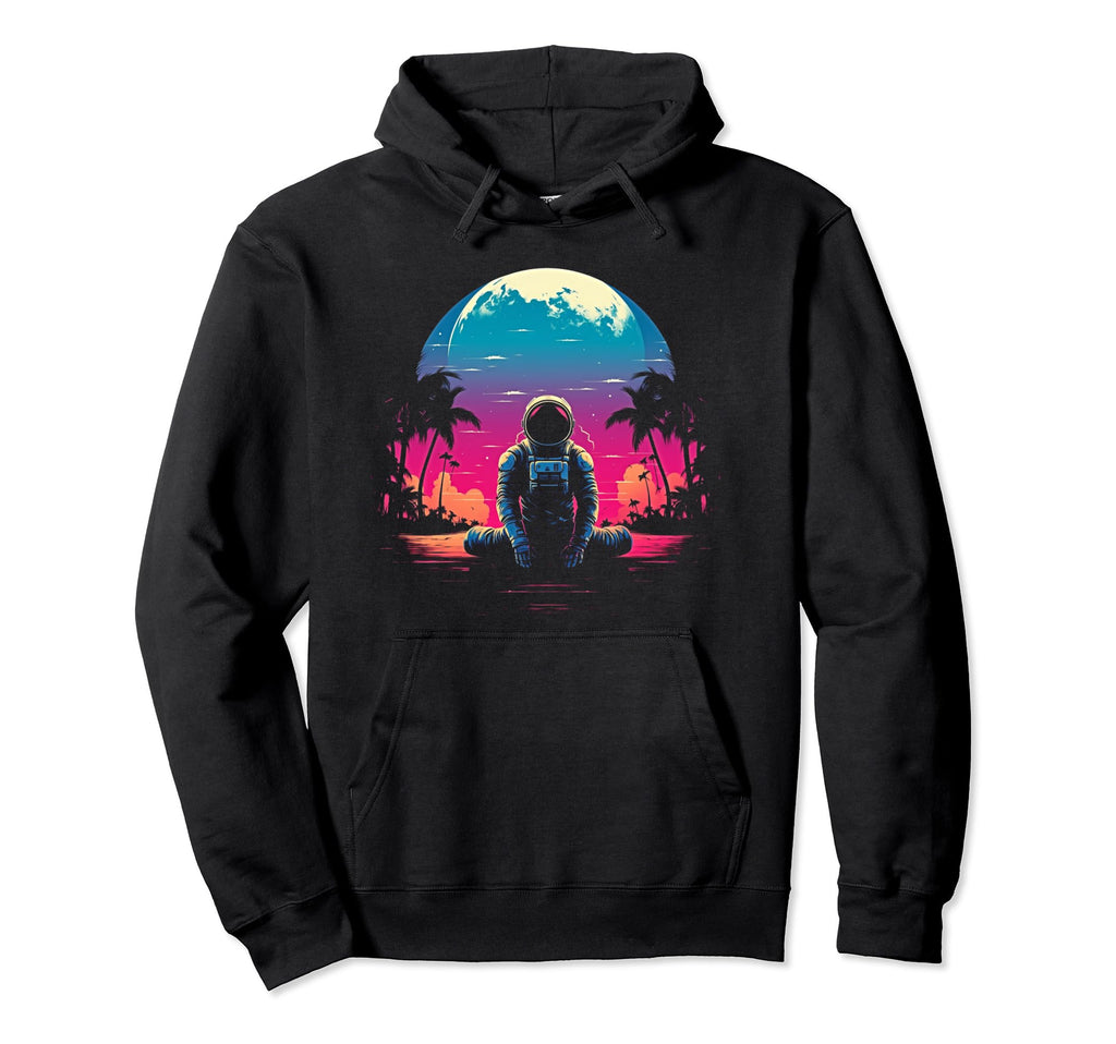 Synthwave Astronaut Cyberpunk 80S Sci Fi 32 Hoodie - Graphic Print Unisex - T-Shirt, Sweatshirt, Hoodie
