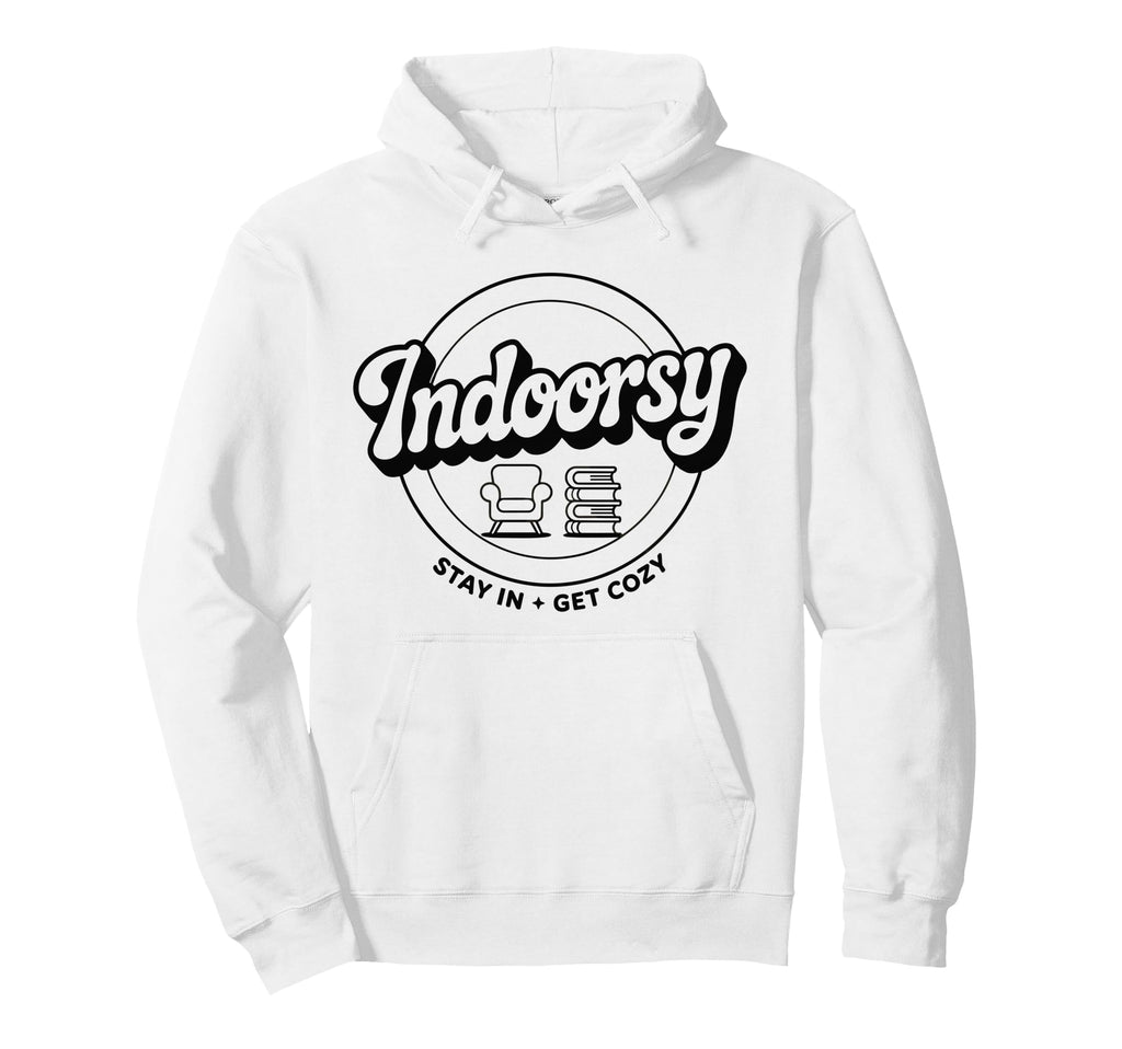 Indoorsy Antisocial Introvert Hoodie - Novelty Apparel Unisex - T-Shirt, Sweatshirt, Hoodie