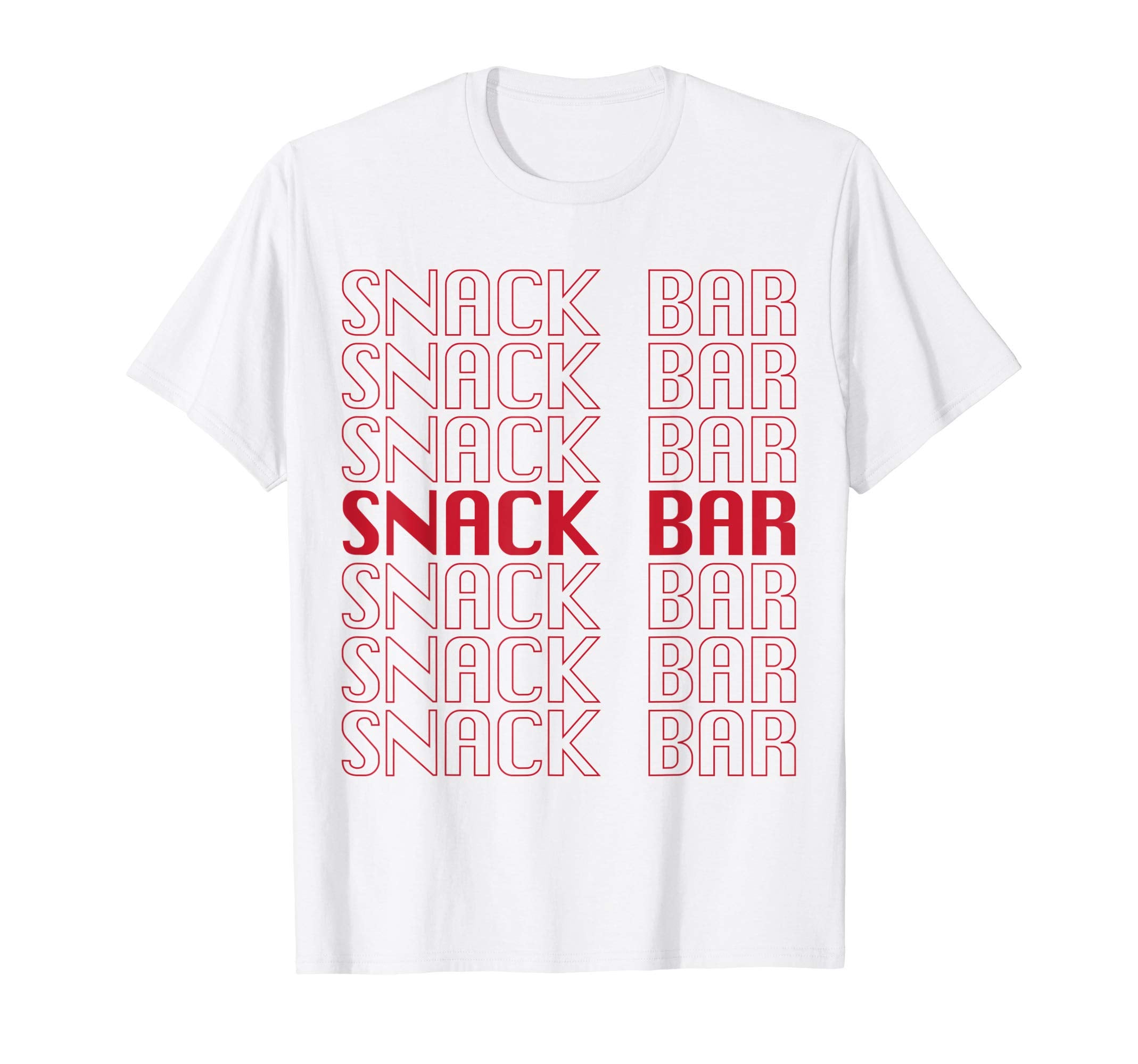 Snack Bar Typography Sign T-Shirt - Aesthetic Graphic Men Women - T-Shirt, Sweatshirt, Hoodie