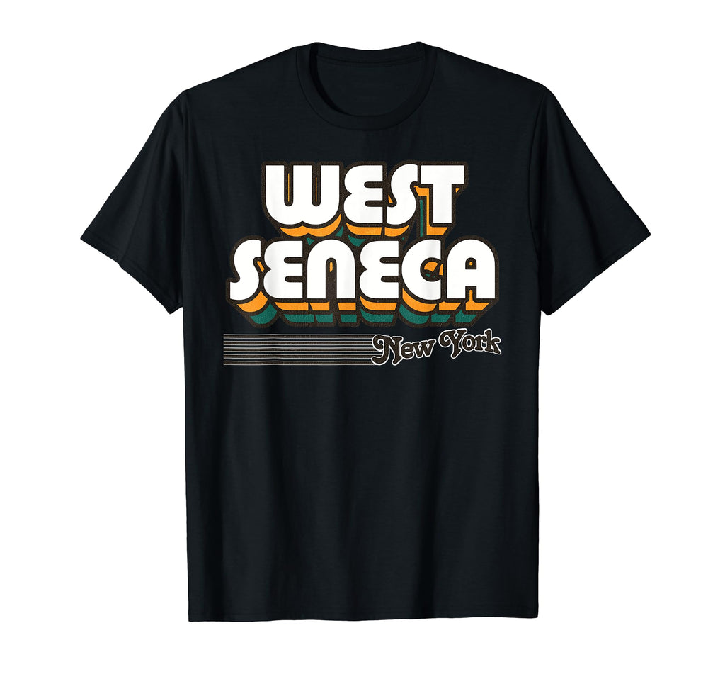 West Seneca New York Stripes T-Shirt - Novelty Apparel for Adults - T-Shirt, Sweatshirt, Hoodie