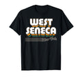 West Seneca New York Stripes T-Shirt - Novelty Apparel for Adults - T-Shirt, Sweatshirt, Hoodie