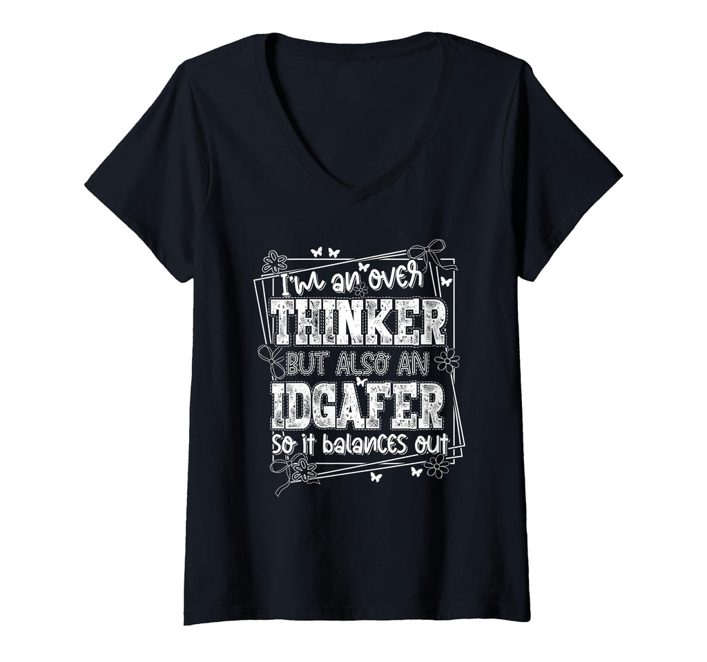 Womens Im Overthinker But Also T-Shirt - Minimalist Print for Adults - T-Shirt, Sweatshirt, Hoodie