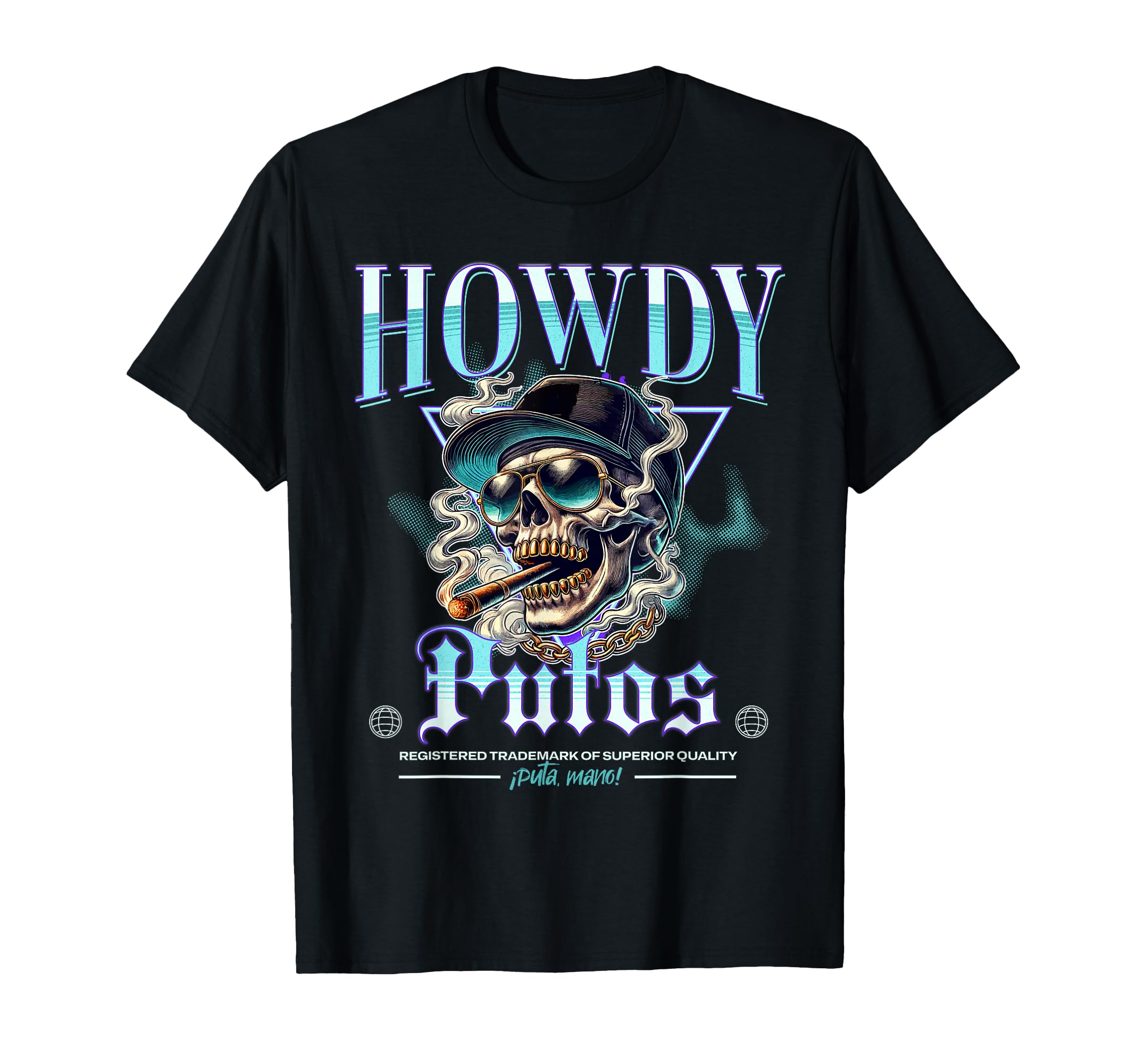 Howdy Putos Funny Wild Western Cowboy T-Shirt - Unique Graphic Unisex - T-Shirt, Sweatshirt, Hoodie