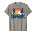 West Virginia Bigfoot Mountain Trees T-Shirt - Custom Art Print for Adults - T-Shirt, Sweatshirt, Hoodie