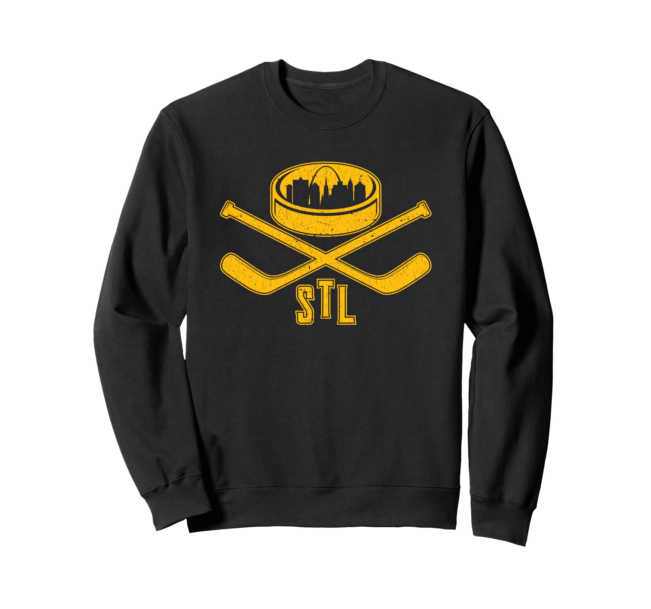 1970S St Louis Cityscape Ice T-Shirt - Fun Novelty Design for Adults - T-Shirt, Sweatshirt, Hoodie