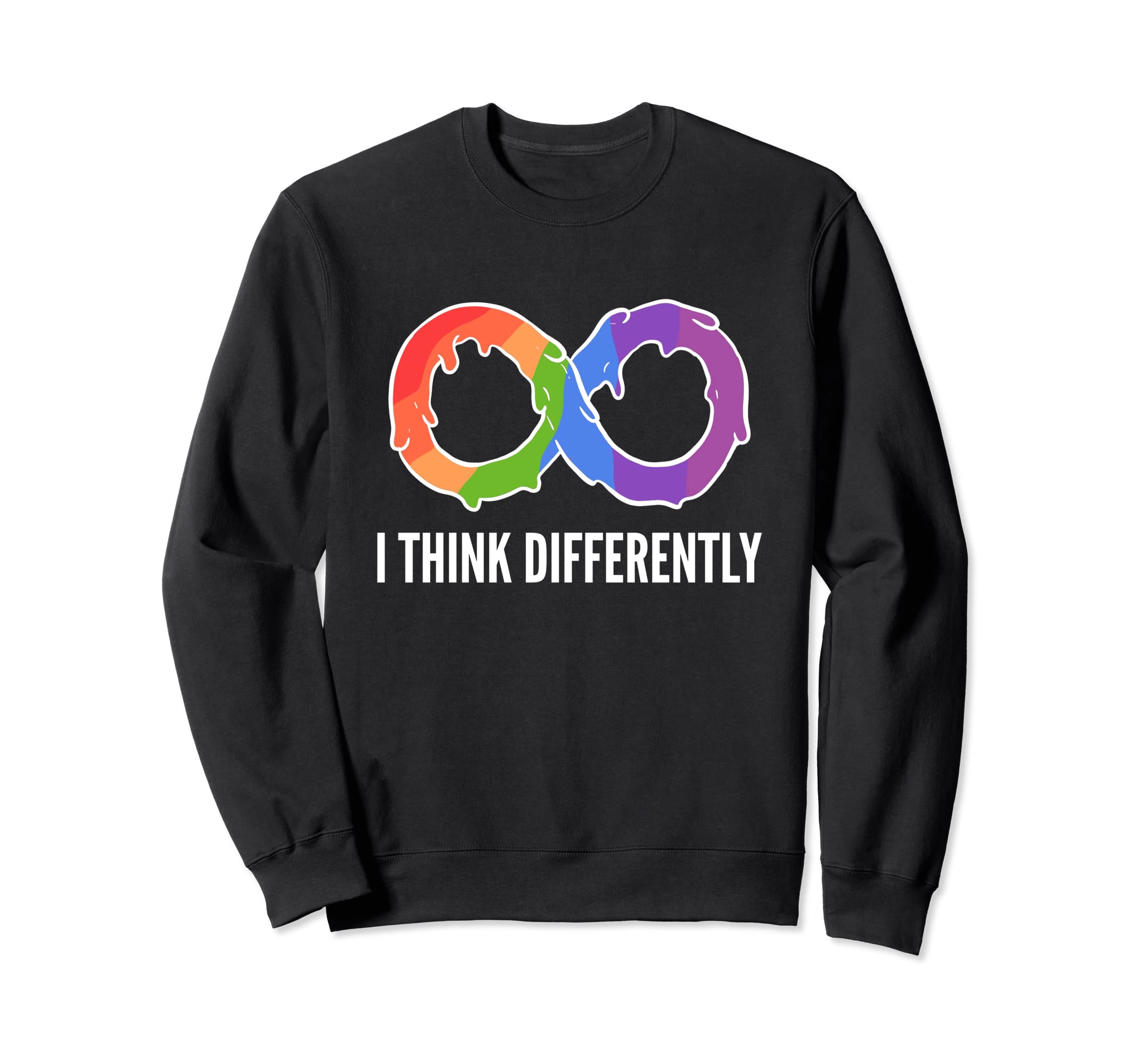 Rainbow Infinity Autism Sweatshirt - Trendy Graphic Men Women - T-Shirt, Sweatshirt, Hoodie