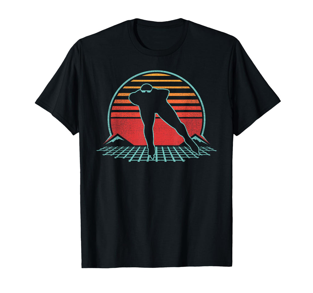 Speed Skating 80S Skater Gift T-Shirt - Custom Art Print for Adults - T-Shirt, Sweatshirt, Hoodie