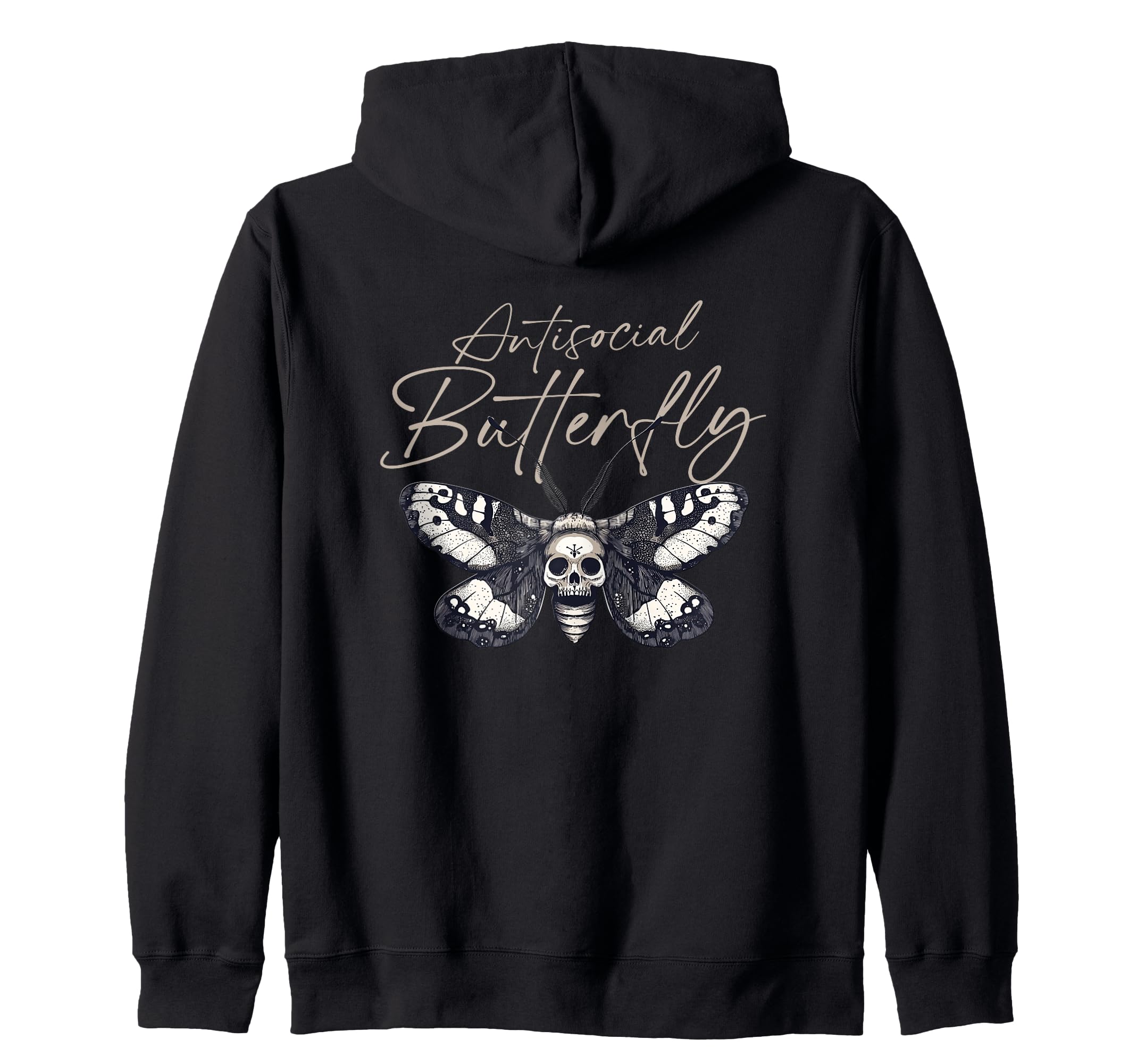 Antisocial Butterfly Gift Sweatshirt - Aesthetic Graphic Men Women - T-Shirt, Sweatshirt, Hoodie