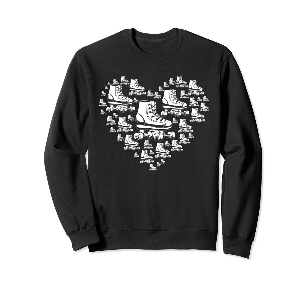 Roller Skating Heart Roller Skates Sweatshirt - Trendy Graphic for Adults - T-Shirt, Sweatshirt, Hoodie