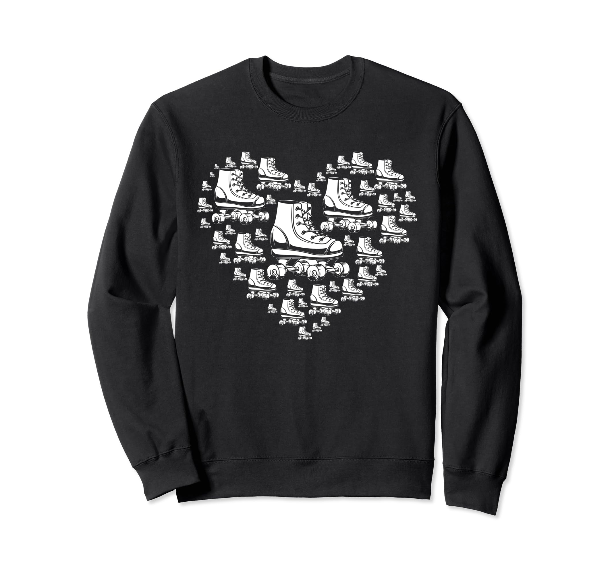 Roller Skating Heart Roller Skates Sweatshirt - Trendy Graphic for Adults - T-Shirt, Sweatshirt, Hoodie