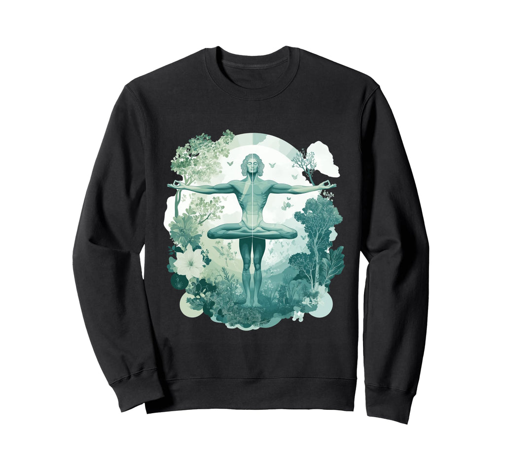 Serene Yoga Meditation Surrounded Sweatshirt - Streetwear Style Men Women - T-Shirt, Sweatshirt, Hoodie