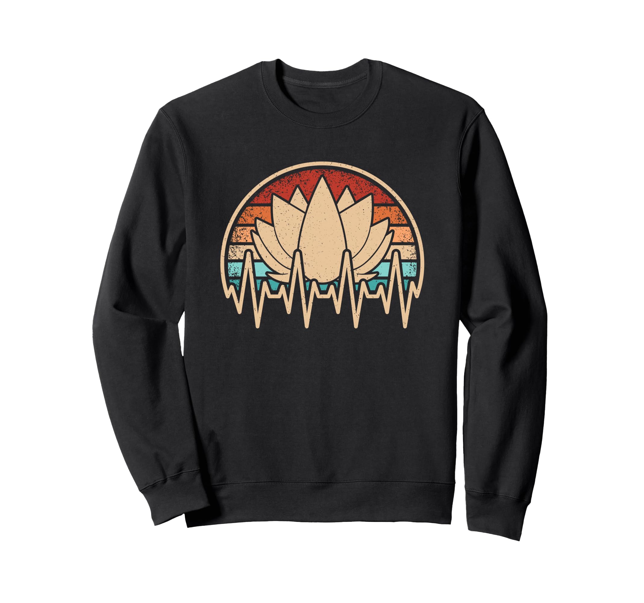 Yoga Heartbeat Yogi Meditation Sweatshirt - Aesthetic Graphic Men Women - T-Shirt, Sweatshirt, Hoodie