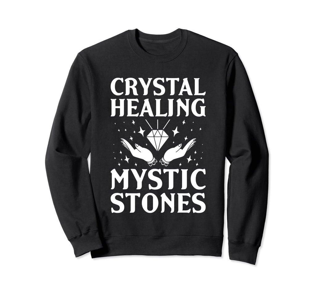 Crystal Healing Chakra Energy Sweatshirt - Custom Art Print Men Women - T-Shirt, Sweatshirt, Hoodie