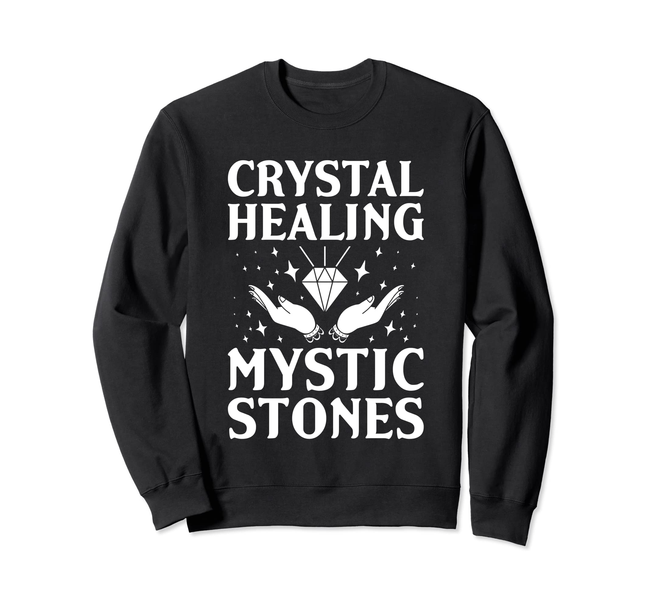 Crystal Healing Chakra Energy Sweatshirt - Custom Art Print Men Women - T-Shirt, Sweatshirt, Hoodie