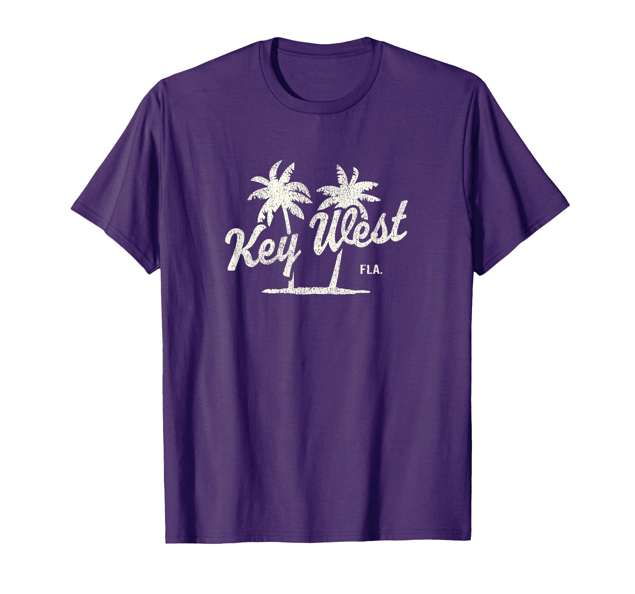 Key West Florida 70S Palm Trees T-Shirt - Minimalist Print Men Women - T-Shirt, Sweatshirt, Hoodie