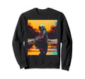 Synthwave Astronaut Cyberpunk 80S Sweatshirt - Trendy Graphic for Adults - T-Shirt, Sweatshirt, Hoodie