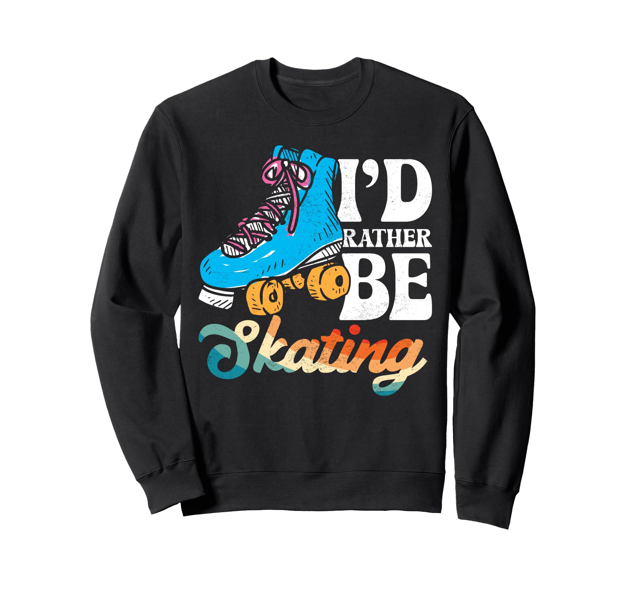 Roller Skating Skate 1970S Id Sweatshirt - Minimalist Print Men Women - T-Shirt, Sweatshirt, Hoodie