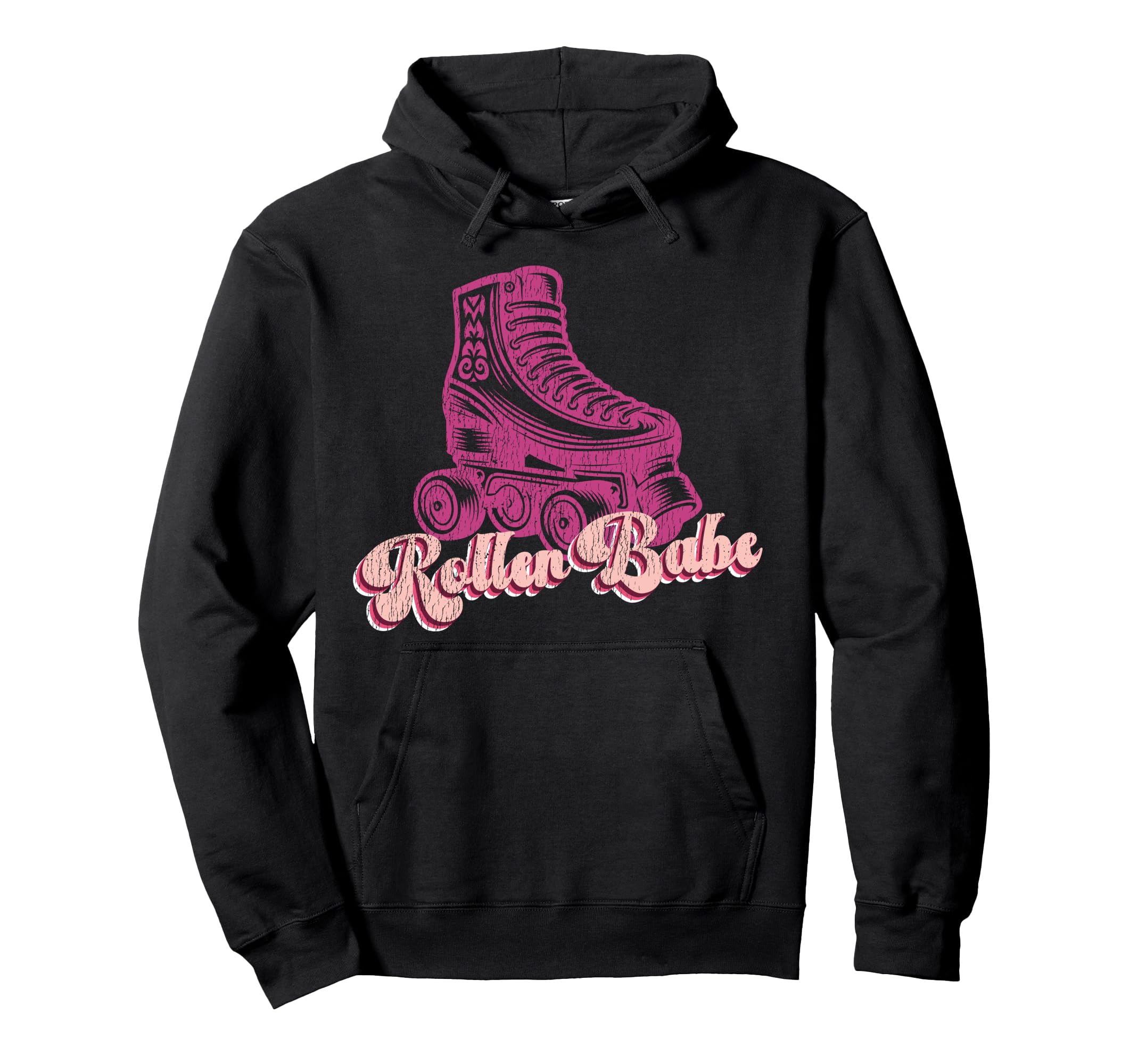 Roller Skating Skate 1970S Roller Babe Hoodie - Graphic Print Unisex - T-Shirt, Sweatshirt, Hoodie