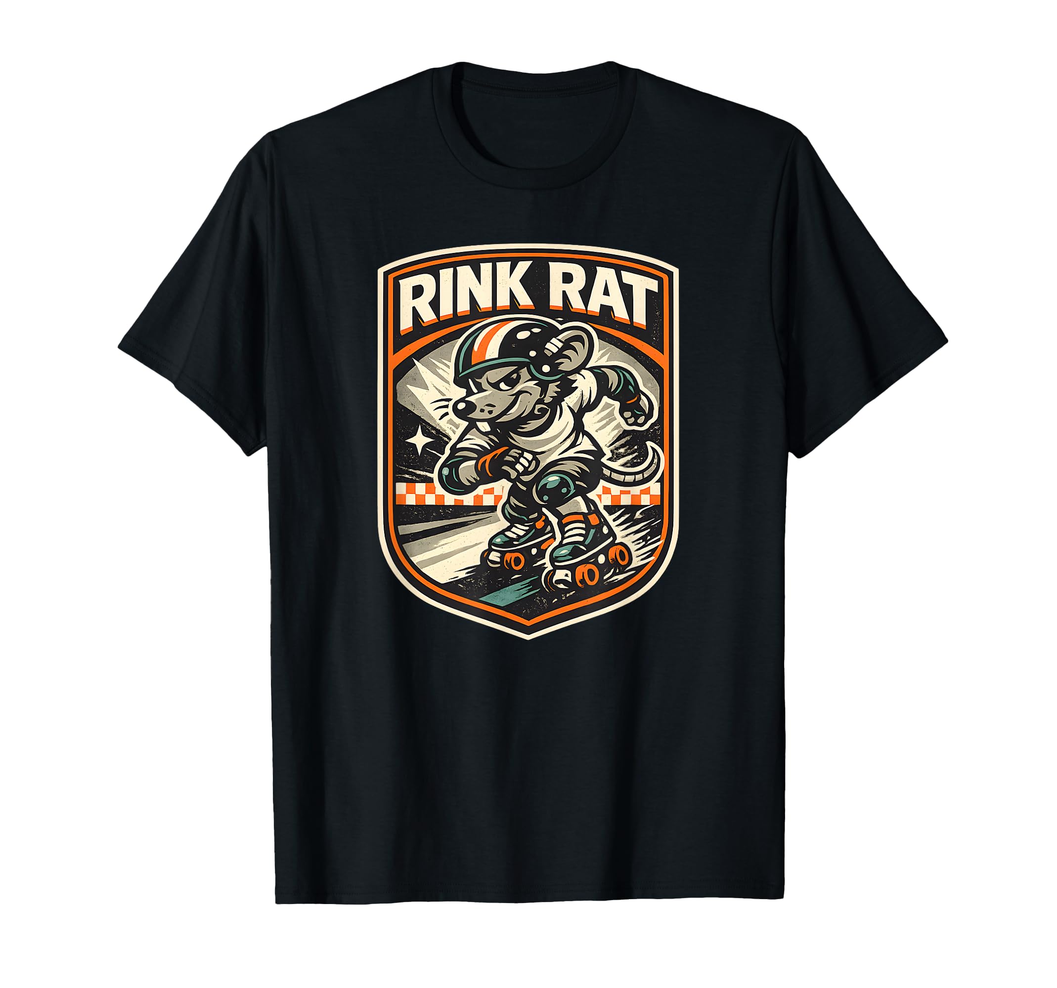 Rink Rat Roller Derby Rollerskater T-Shirt - Novelty Apparel for Adults - T-Shirt, Sweatshirt, Hoodie
