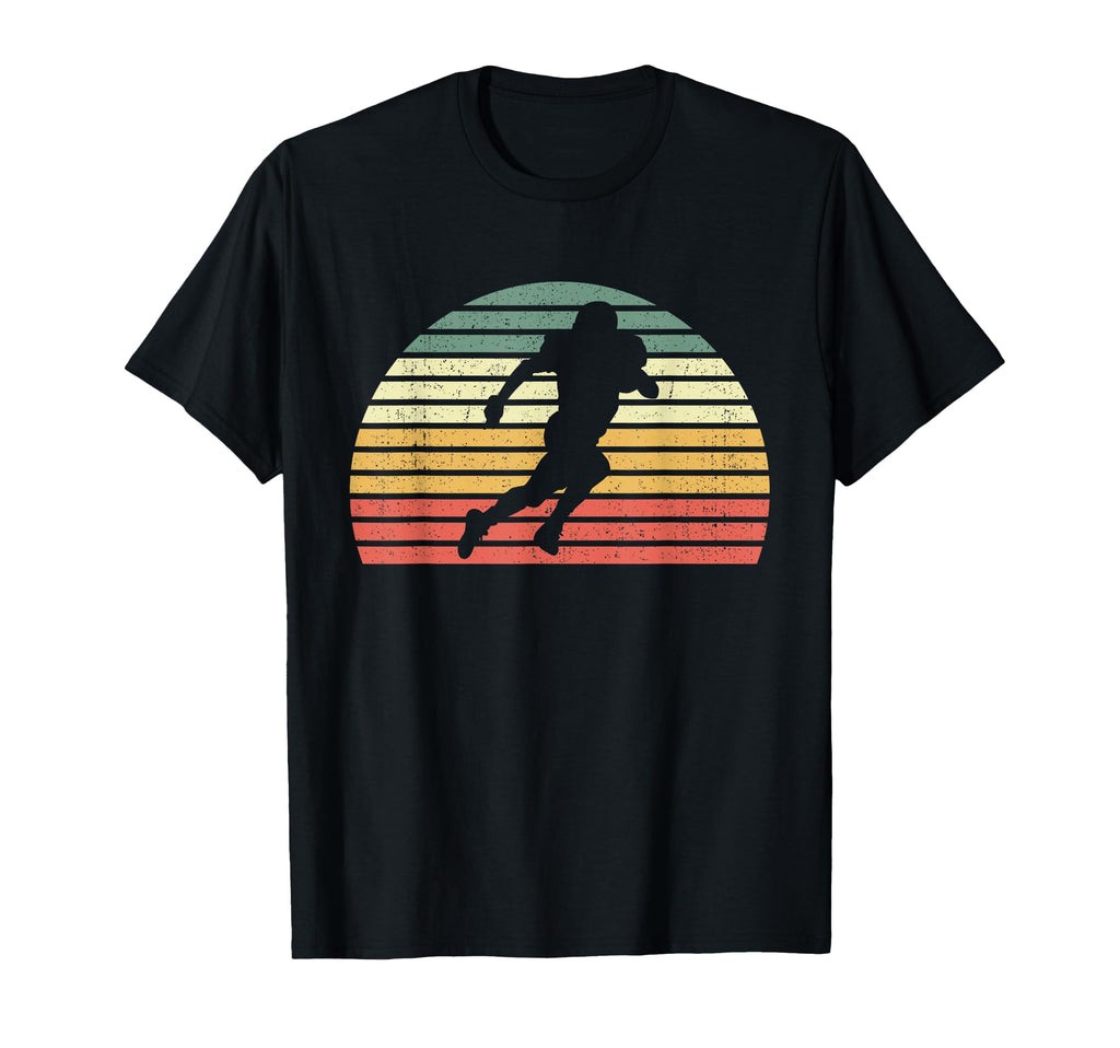 Football Throwback Sunset Footballer T-Shirt - Unique Graphic Men Women - T-Shirt, Sweatshirt, Hoodie