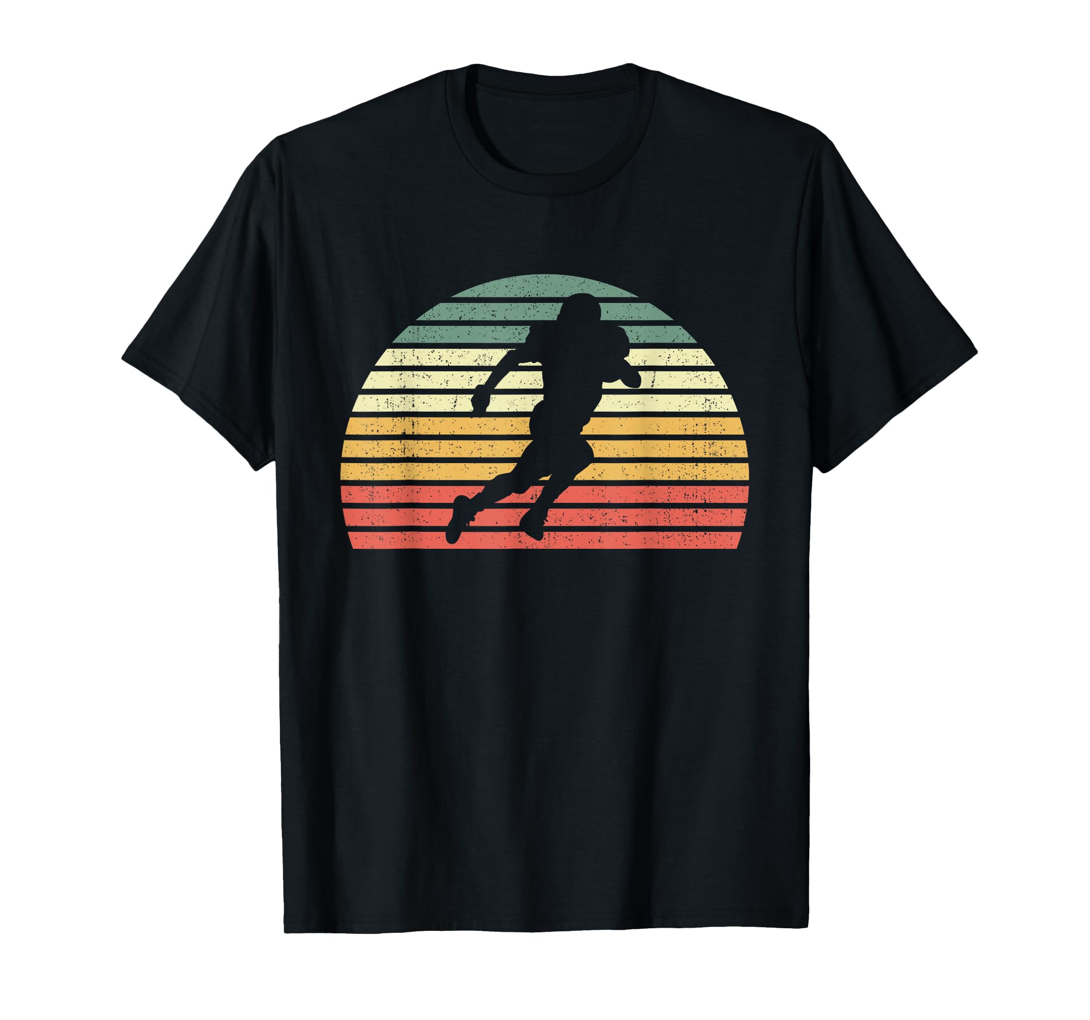 Football Throwback Sunset Footballer T-Shirt - Unique Graphic Men Women - T-Shirt, Sweatshirt, Hoodie