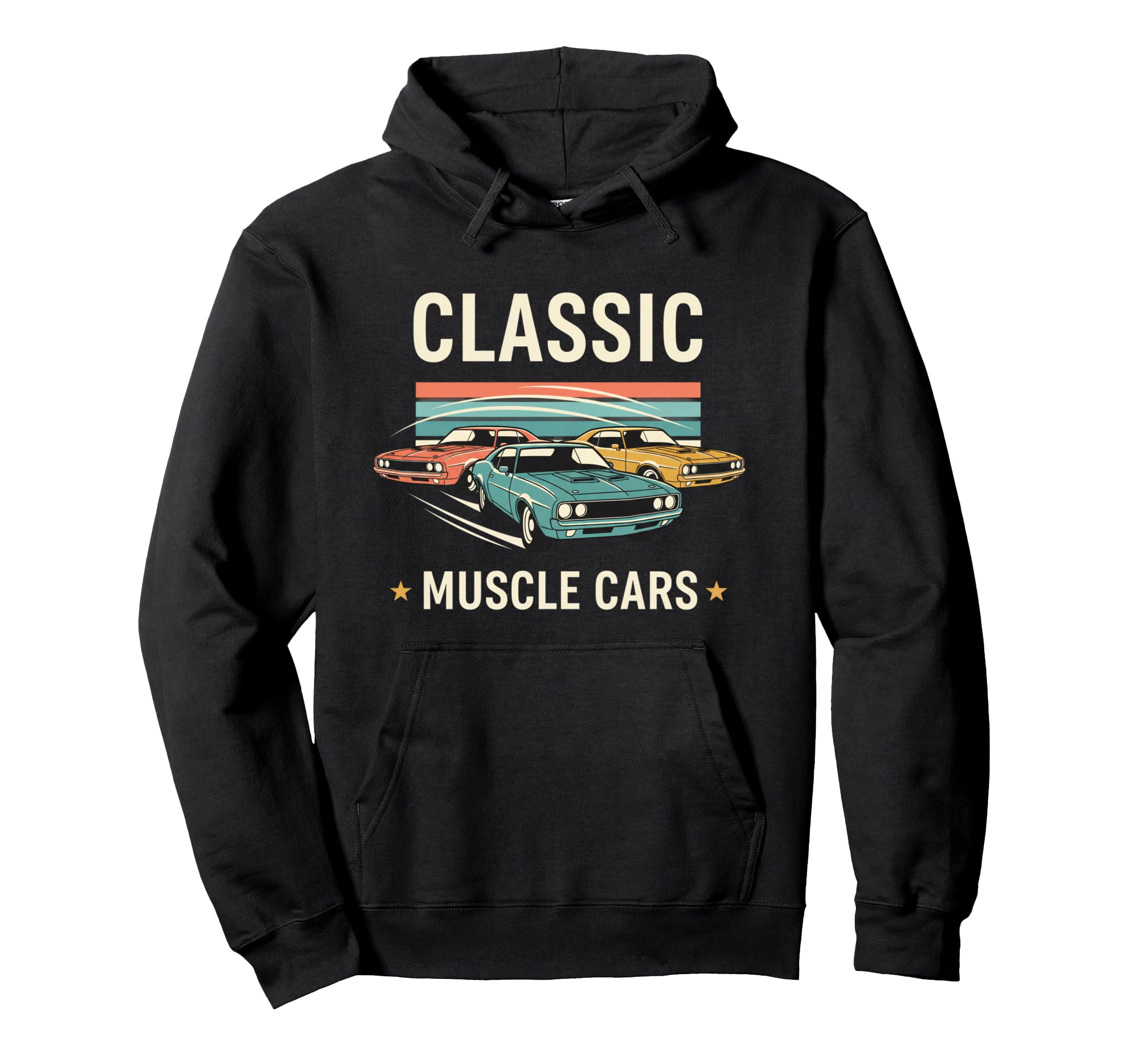 Muscle Car Art Car Car Hoodie - Streetwear Style Unisex - T-Shirt, Sweatshirt, Hoodie