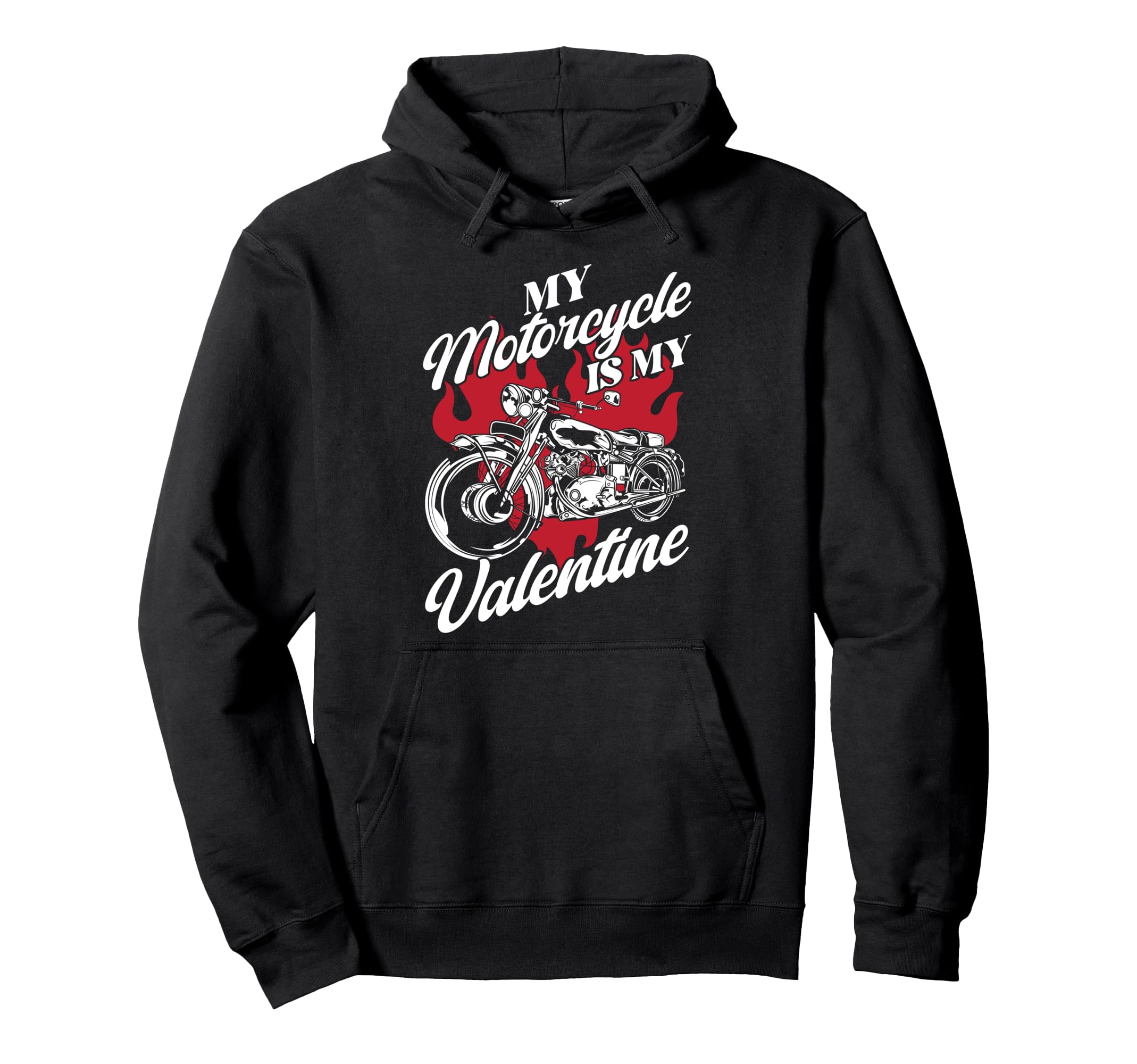 Motorcycle Biker Valentines Day My Hoodie - Minimalist Print for Adults - T-Shirt, Sweatshirt, Hoodie