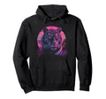 Tiger Vaporwave Aesthetic Synthwave 80S 90S Hoodie - Graphic Print Unisex - T-Shirt, Sweatshirt, Hoodie