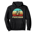 Sunset Poseidon Hoodie - Novelty Apparel Unisex - T-Shirt, Sweatshirt, Hoodie