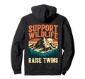 Support Wildlife Raise Twins Funny Hoodie - Aesthetic Graphic Men Women - T-Shirt, Sweatshirt, Hoodie