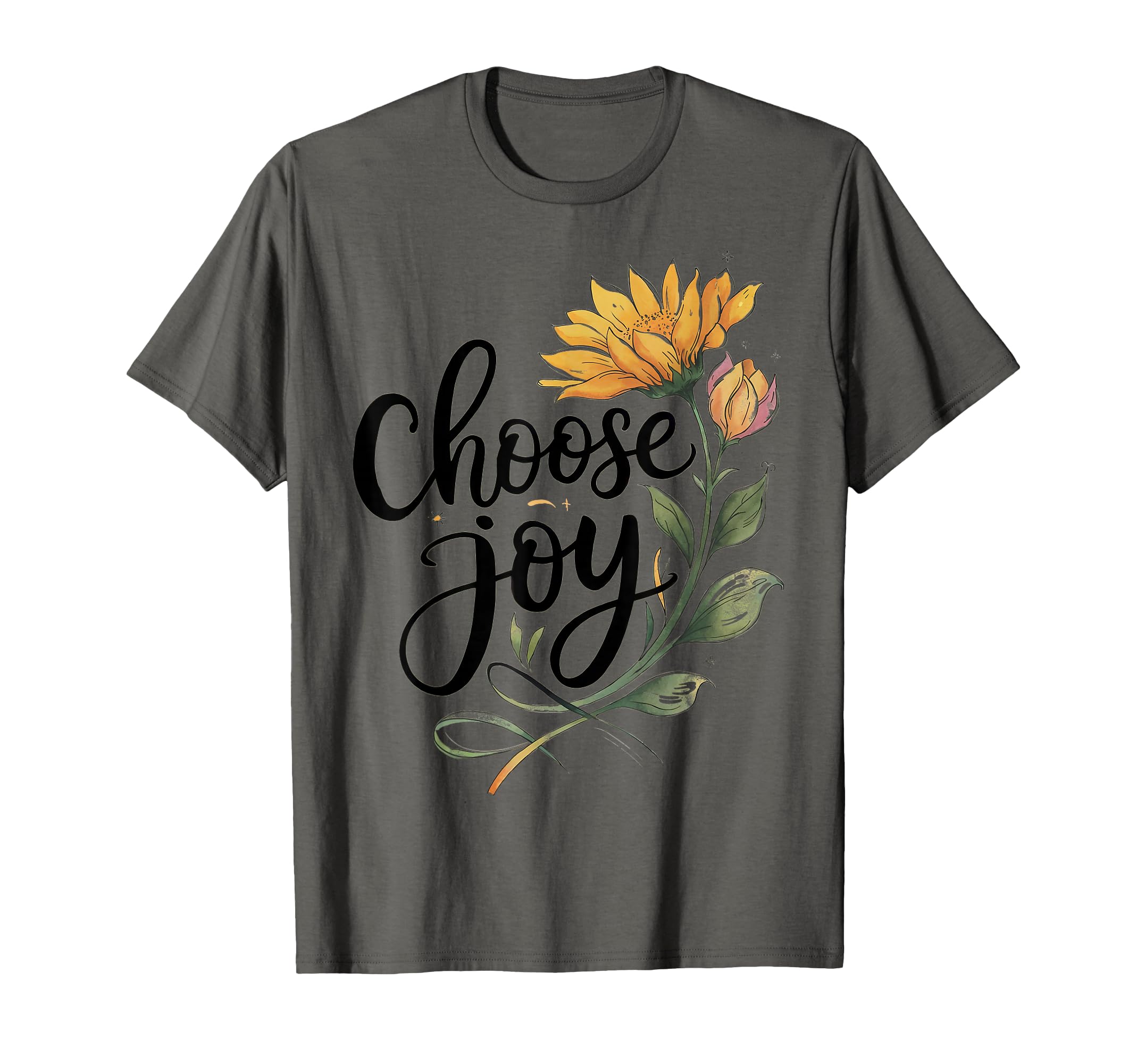 Choose Joy Inspirational Sunflower T-Shirt - Streetwear Style Unisex - T-Shirt, Sweatshirt, Hoodie