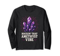 Amethyst Addict Healing Crystal T-Shirt - Fun Novelty Design Men Women - T-Shirt, Sweatshirt, Hoodie