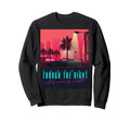 Synthwave Car 80S Decorative Palm Sweatshirt - Aesthetic Graphic Unisex - T-Shirt, Sweatshirt, Hoodie