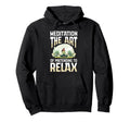Meditation Art Pretending To Relax Yoga Hoodie - Unique Graphic Men Women - T-Shirt, Sweatshirt, Hoodie